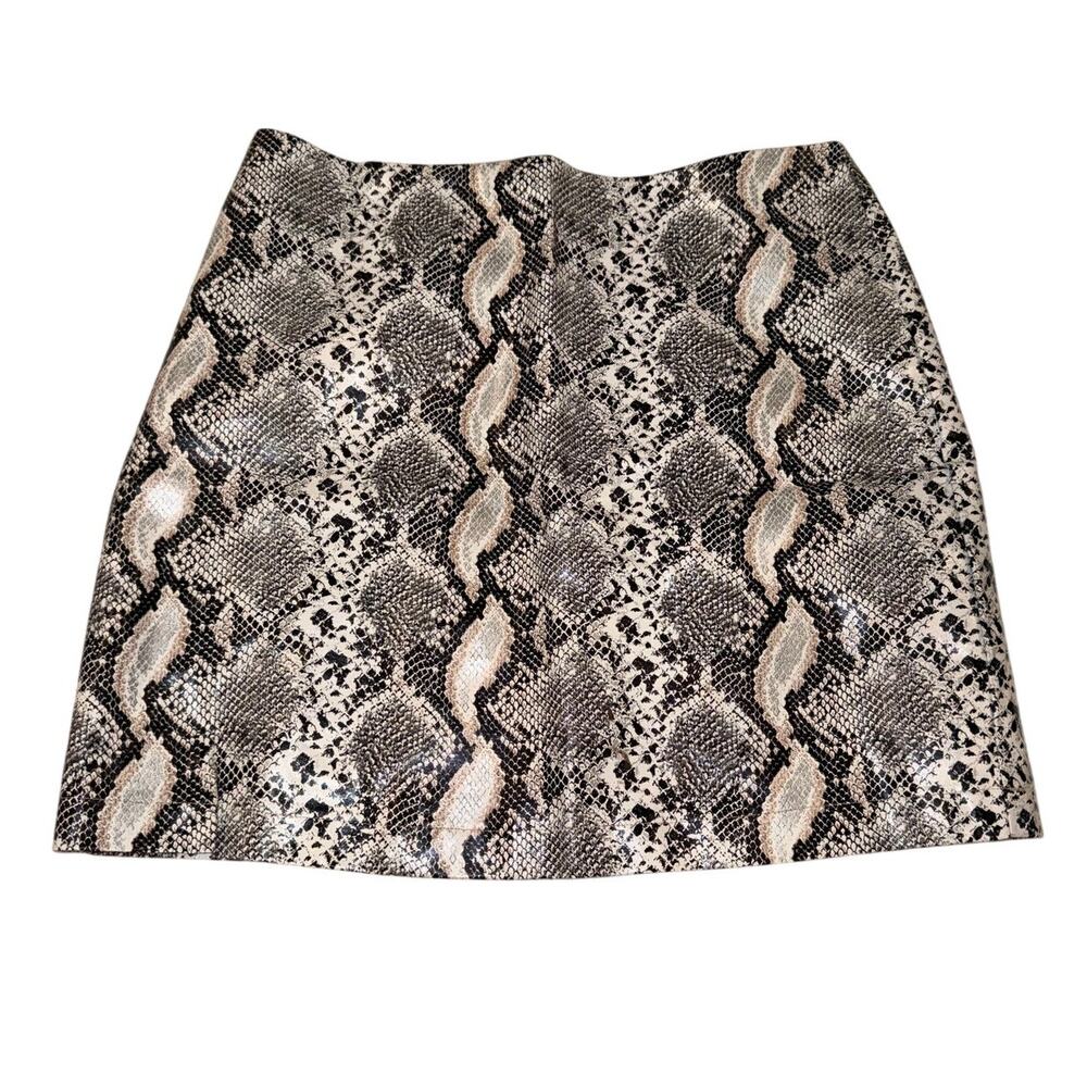 BooHoo Snake Print Skirt